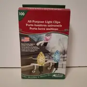 Adams All Purpose Shingle & Gutter Light Clips Set Of 100 Winter Wonders New USA