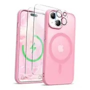 ORETECH Magnetic for iPhone 15 Case, [Compatible for iPhone 15 6,1" Light Pink