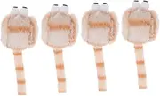 Milisten 4pcs Interactive Plush Mouse for Cats Realistic Soft Chewing Mice Pet for Boredom Relief Versatile Use Homes Pet Stores Durable Plush Material