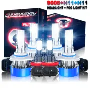 FIT Subaru WRX 2015-2019 Combo Headlight Kit Fog light Bulbs High Low Beam 6x (for: Subaru)