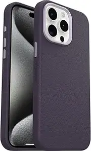 OtterBox Symmetry Series Cactus Leather MagSafe Case for iPhone 15 Pro Max, Shockproof, Drop Proof, Protective Thin Case, 3X Tested to Military Standard, Purple
