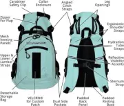 K9 Sport Sack PLUS2 Dog Carrier Adjustable Backpack Size MEDIUM MINT