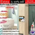Slim Cabinet Tall Cupboard Kitchen Pantry Laundry Storage Bathroom Cabinet Shelf
