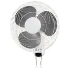 Lorell Wall Mount Fan - 16" Diameter - 3 Speed - Adjustable Tilt Head,
