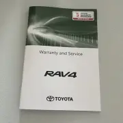 New Blank Toyota Rav4 and Rav4 Hybrid Service Log Book