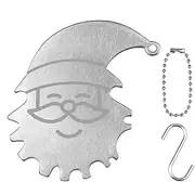 BBQ Grill Scraper Tool | Stainless Steel Griddle Tools Bristle-Proof - Bearded Old Man Pan Scrubber Built-in Bottle Opener