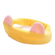 6PCS Hair Accessories Hair Band Cartoon Hair Band Face Washing Scarf Elastic Hair Band LIGHTYELLOW COLOR