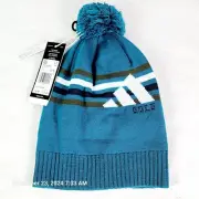 Adidas Golf Fleece Lined Pom Beanie Arctic Fusion New Striped Active Cold.rdy