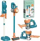 3-In-1 Kids Vacuum That Really Works, Toddler Toy Vacuum Cleaning Set for Childr