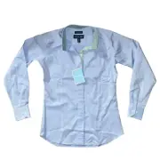 Beacon Hill Coolmax Equestrian Riding Show Shirt Blue Girls Size 14