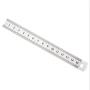 21PCS 15cm 6 Inch Ruler Precision Stainless Steel Metal Ruler Double-sided Learning Office Stationery Writing Supplies