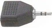 AMS 3956 3.5 Stereo Plug To 2 X 3.5 Stereo Female Was Pl5