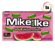 1x Pack | Mike & Ike Sour Watermelon Assorted Chewy Flavored Candy | 4.25oz
