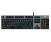 K43 104-key Wired Gaming Mechanical Keyboard Red Switches Full-key Non-rush Gaming Color Light Keyboard for Desktop Laptop