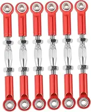 QUMIIRITY Rc Car Rod Linkage Kit 6pcs Turnbuckle Rods 71mm Length Machined Compatible 1/10 Rc Trucks