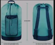 Dalykate Laundry Backpack with Shoulder Straps and Mesh Pocket Durable Nylon...