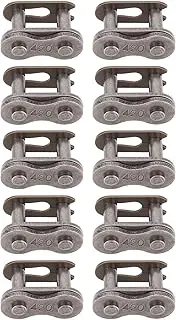 10PCS 420 Chain Link Connector Manganese Steel Quick Release Motorcycle Chain Link Drive Connector Replacement