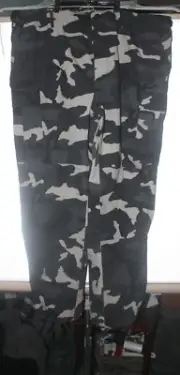 NWT Propper Green Camo Mens Army Combat Cargo Pants xxlr 9500 Button Fly