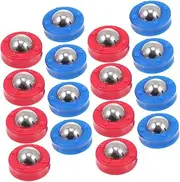 MUSISALY 16pcs Tabletop Football Rollers Funny Sliding Beads for Boys and Girls Curling Game Compact Lightweight Accessories for Enhanced Hand-Eye Coordination