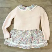 NEW Catherine Malandrino Toddler Girls Dress Sweater Set Sz 24 Months Floral