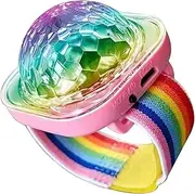 Light Up Bracelet - Disco Ball Light Wristband,LED Lamp Bracelets with Suction Cup Portable Wearable for Car Decor Dance Club Party Use