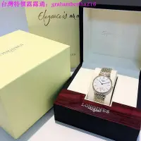 在飛比找Yahoo!奇摩拍賣優惠-台灣特價浪琴手錶嘉嵐背透超薄玫瑰金腕錶瑞士石英機芯女表大號3