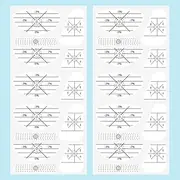 Golf Impact Tape Set,10 Sheets Golf Impact Stickers, Golf Impact Tape Paper White,Swing Training Aid Impact Labels,Golf Impact Labels,Golf Cue Face Impact Tape for Accurate Swing Analysis