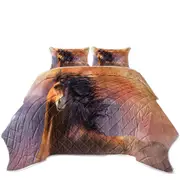 Horses Art Handsome Brown Horse Coverlet