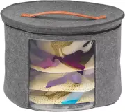 Hat Box Felt Hat Storage Container Foldable Felt round Hat Storage Box Large Hat
