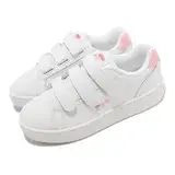 在飛比找遠傳friDay購物優惠-Fila 休閒鞋 Court Deluxe 女鞋 白 粉紅色