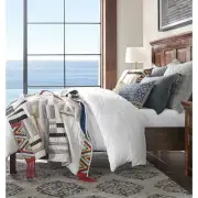 New Pottery Barn Pauline Boyd Coastline Patchwork Throw Blanket counterpane Boho