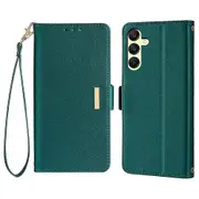 For Samsung Galaxy A15 5G Leather Wallet Case RFID Blocking Stand Cover with Hand Strap