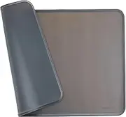 Amazon Basics Waterproof Anti-Slip Silicone Pet Food and Water Bowl Mat, 60.96 x 40.64 cm, Gray, Solid
