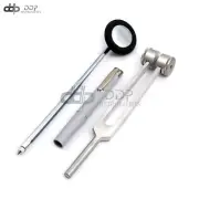 Set of 3 PCS Reflex Percussion BABINSKI Hammer + PENLIGHT + Tuning Fork C 128