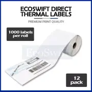 12 EcoSwift Rolls 1000 4 x6 for Zebra Eltron Direct Thermal Printer 12000 Labels