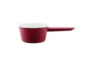 Falcon Enamel Milk Saucepan Deluxe 2 Tone 850ml Red and White