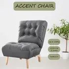 Accent Chair Recliner Adjustable Backrest Lazy Gaming Couch Lounge Armchair Grey