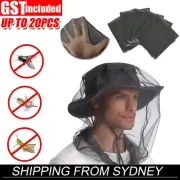 1-20PCS Mosquito Fly Head Insect Net Mesh Hat Bee Bug Mozzie Protector Outdoor