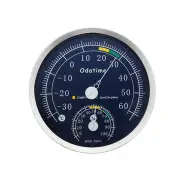 Household Weather Station Centigrade Analog Digital Thermometer Hygrometer Stainless Steel Temperature Humidity Monitoring Meter