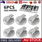 6x Gas Stove Knobs Home Kitchen Cooker Oven Knob Cooktop Metal Switch ContrWH