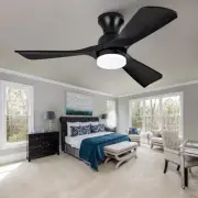 42 Inch Ceiling Fans with Lights and Remote Control, Low Profile Ceiling Fan ...