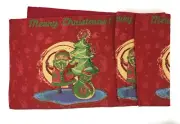 DaDa Bedding Santa Claus Red Festive Christmas Tapestry Dining Table Runner