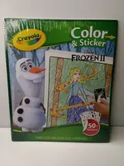 Crayola Disney Frozen 2 II Colour And Sticker Book 32 Pages Anna Elsa Olaf Sven