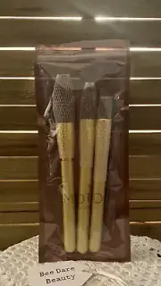 MOTD 3 Gold Brush Set Golden Gem Bronzer, Supermodel Sculpt & Get Cheeky With It