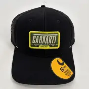 Carhartt Force Trucker Hat Mens Black SnapBack Mesh Back Baseball Cap New NWT