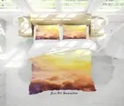 3D Sky Clouds Yellow Quilt Cover Set Bedding Sets Pillowcases 64