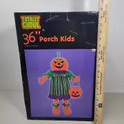 Totally Ghoul Porch Kids 36" PUMPKIN KID Halloween w/ Box K-MART VTG Sealed Box