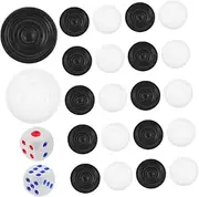 JOINPAYA 1set Checkers Replacement for Board Games Compatible Chess More for Boys and Girls Learning Accessories for Game Night
