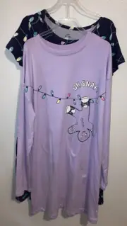Wonder Nation Fair Orchid Gingerbread Boy Dress Girls Long Sleeves 10-12 NWT