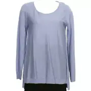 EILEEN FISHER Aster Blue Fine Tencel Alpaca Wool A-line Sweater XS
